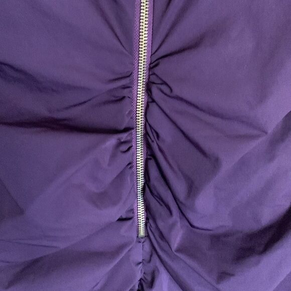 Diane Von Furstenberg Tulipan sleeveless plum ruched midi dress NWT - Picture 9 of 11